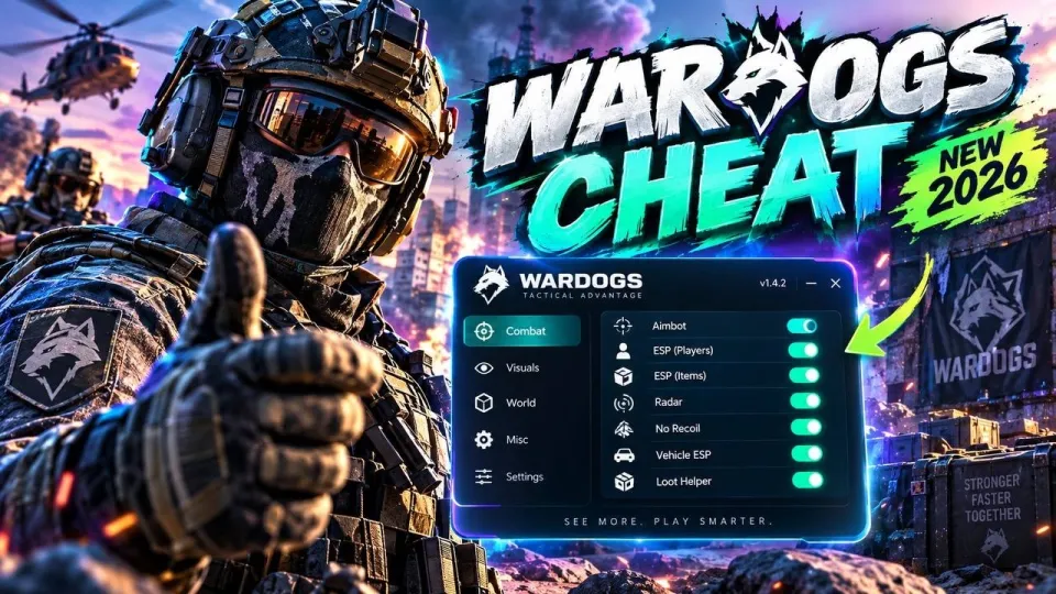 Wardogs Cheat Provides Radar No Recoil and Vehicle ESP for Superior Combat Performance
